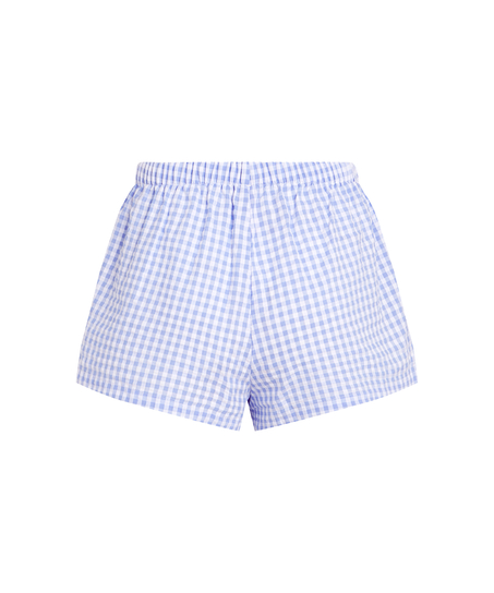 Shorts Seersucker, Bl&aring;