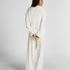 Pyjama Pant Loose Pointelle, Vit