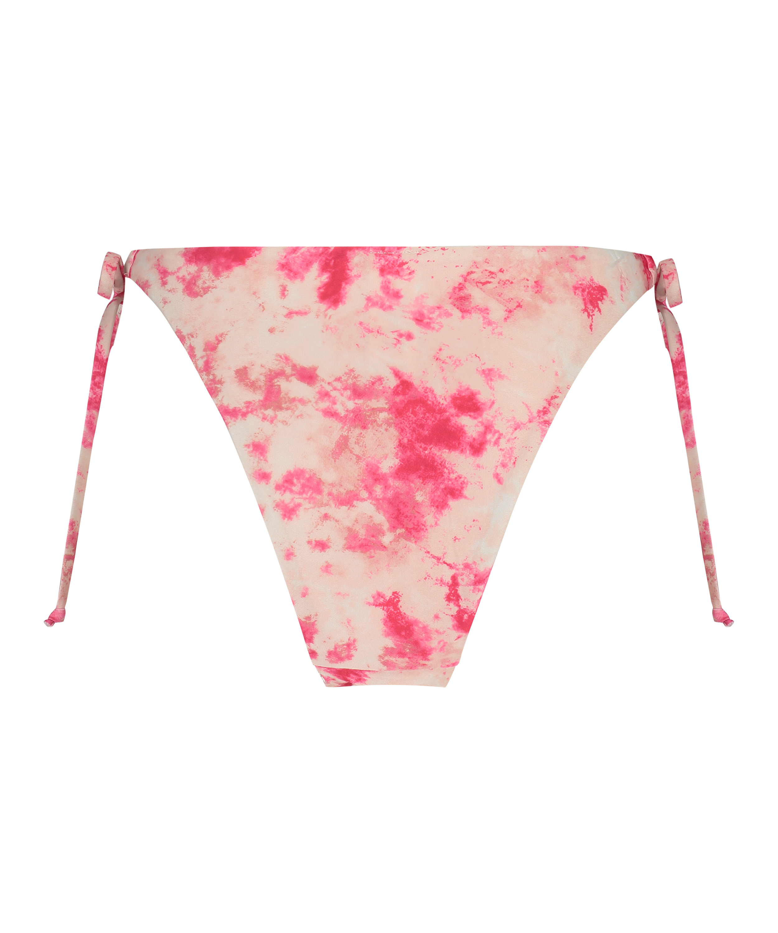 H&ouml;gt skuren bikiniunderdel Tie Dye, Rosa, main