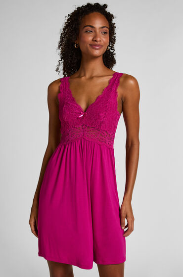 Hunkemöller Nora Lace slipklänning Rosa