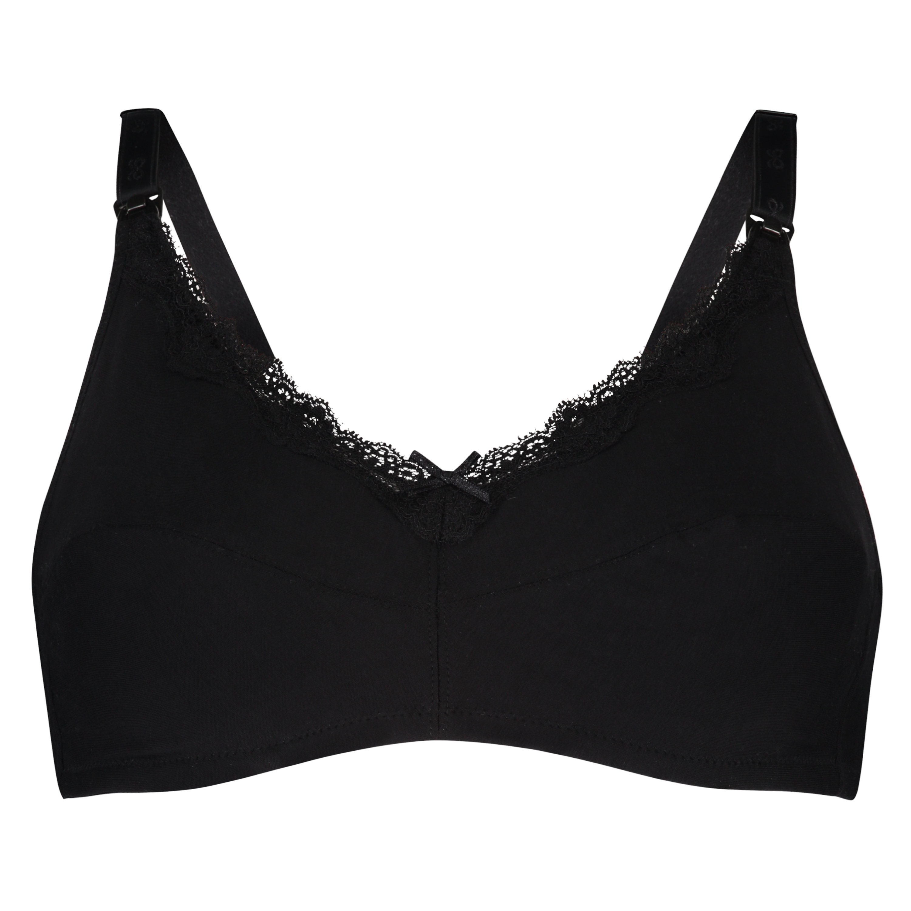 Non-padded Nursing bra, Svart, main