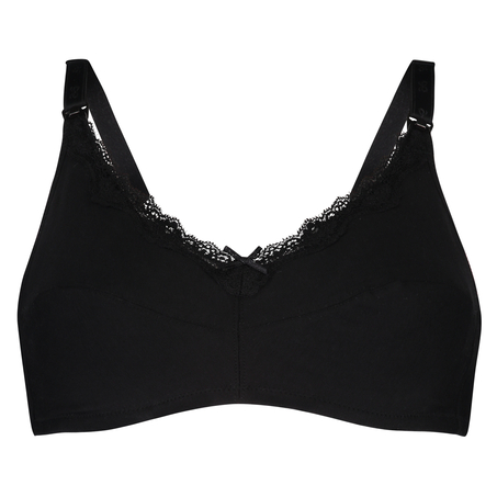 Non-padded Nursing bra, Svart