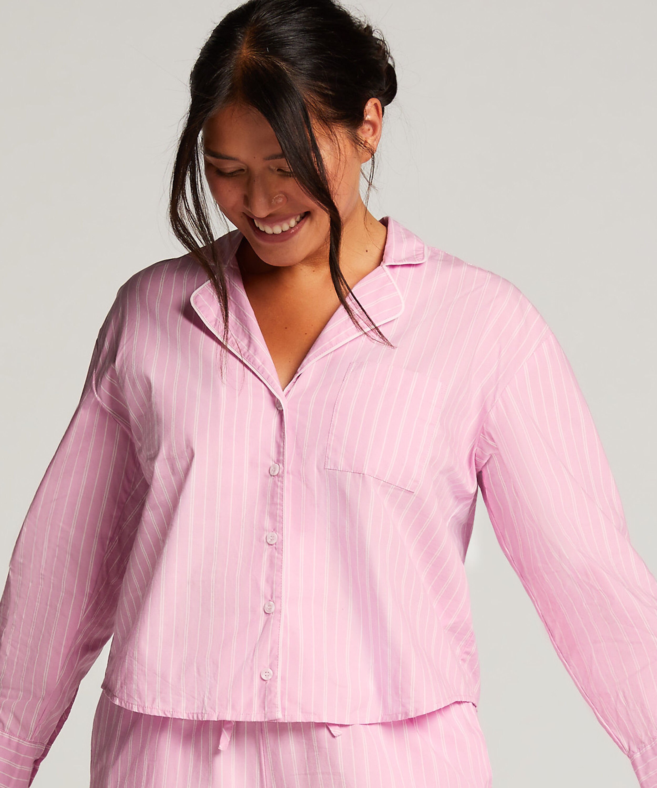 Pyjamastopp bomull, Rosa