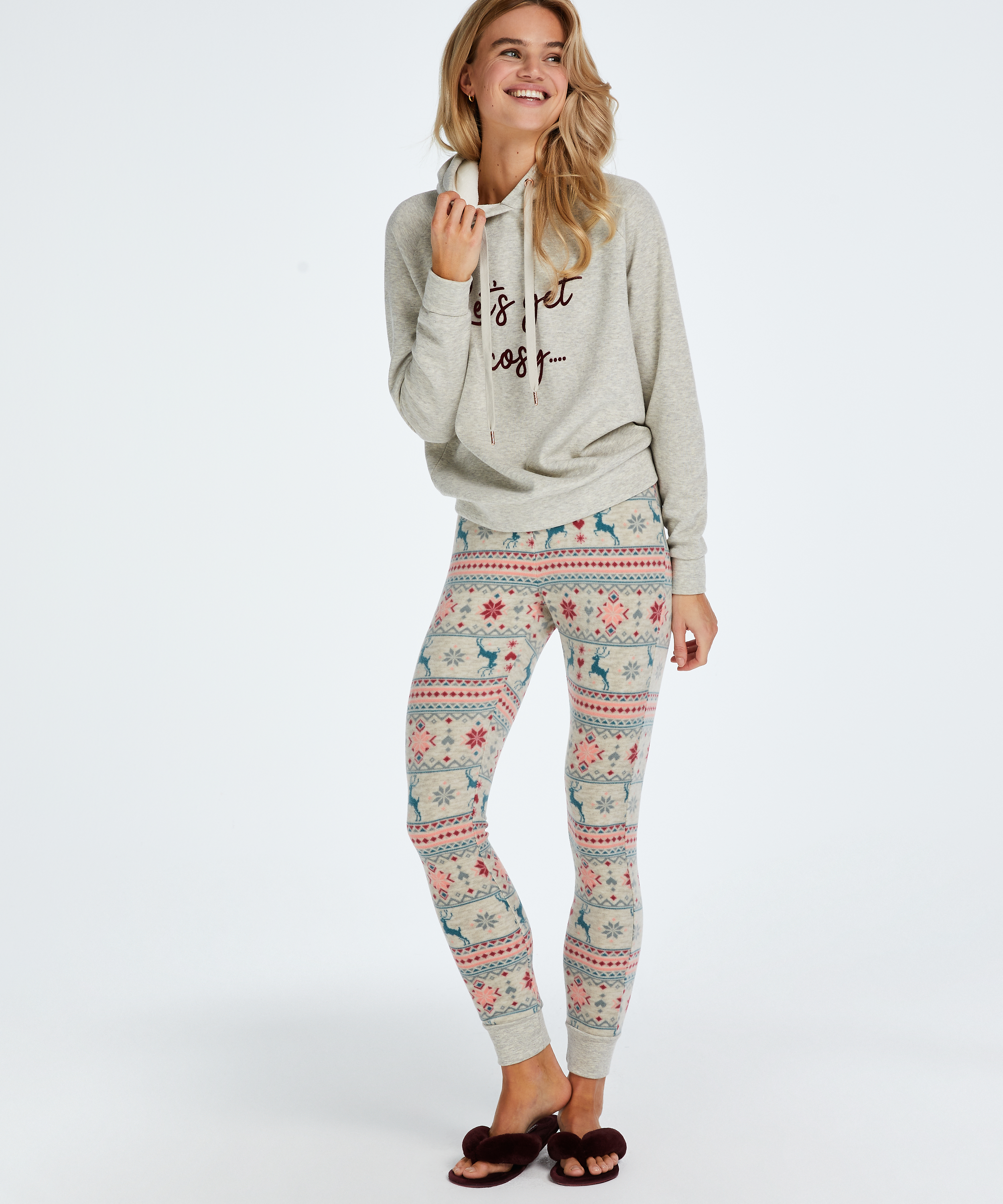 Leggings i mikofiber, Beige, main