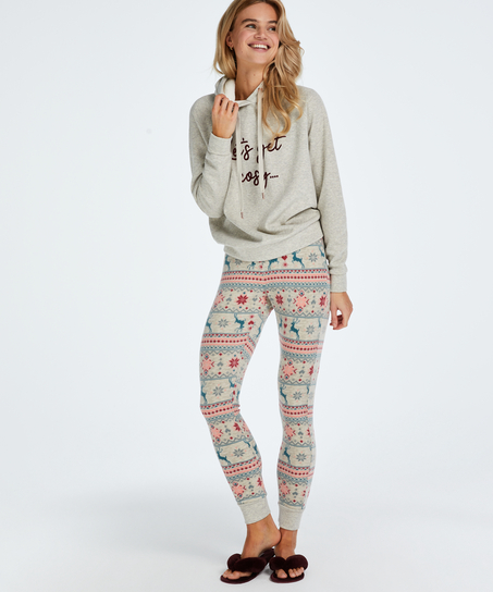 Leggings i mikofiber, Beige