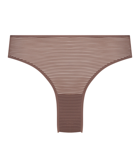 Brazilian-trosa Invisible Stripe Mesh, Brun