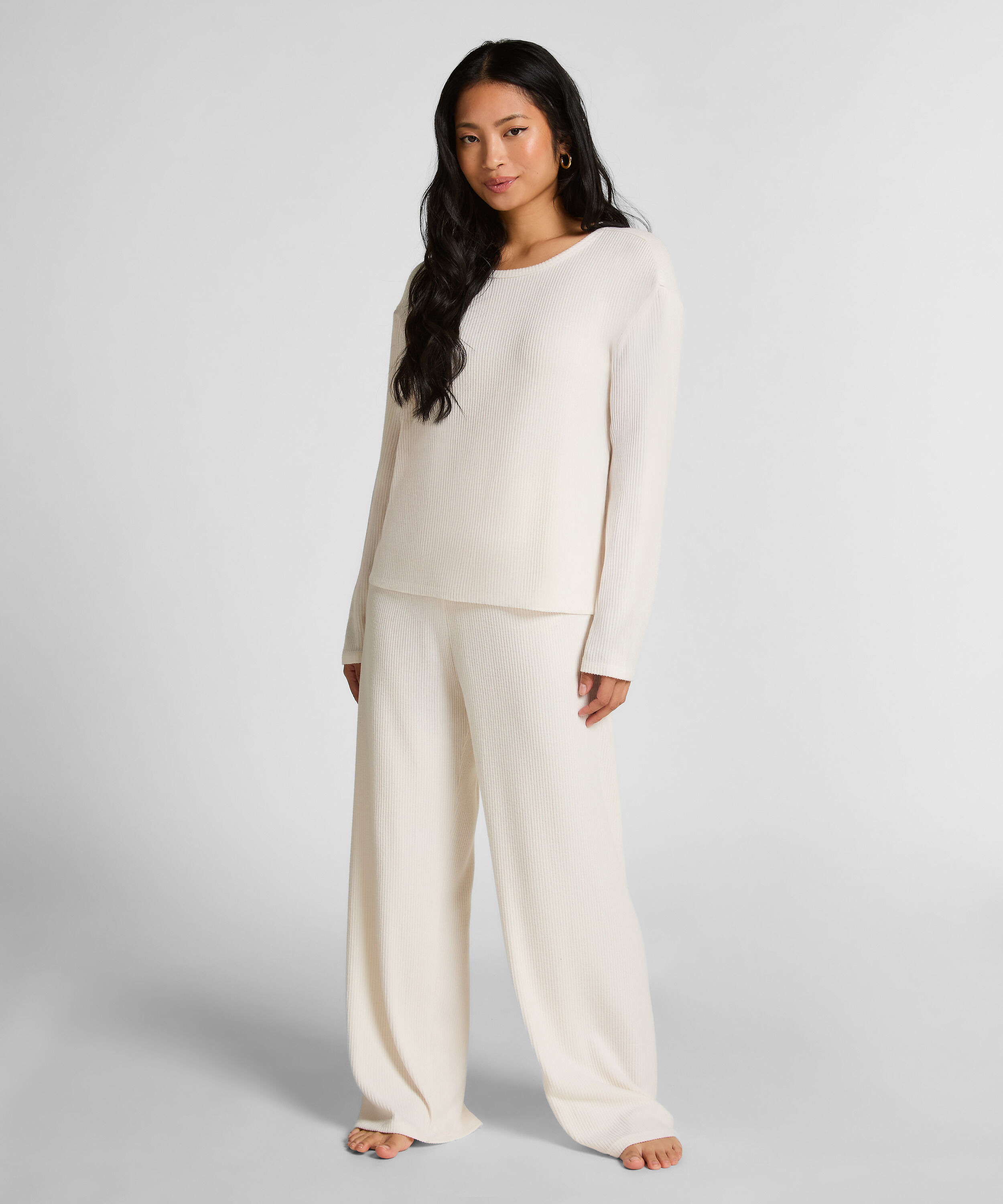 Långärmad pyjamastopp Jersey