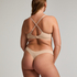 Mesh thong, Beige