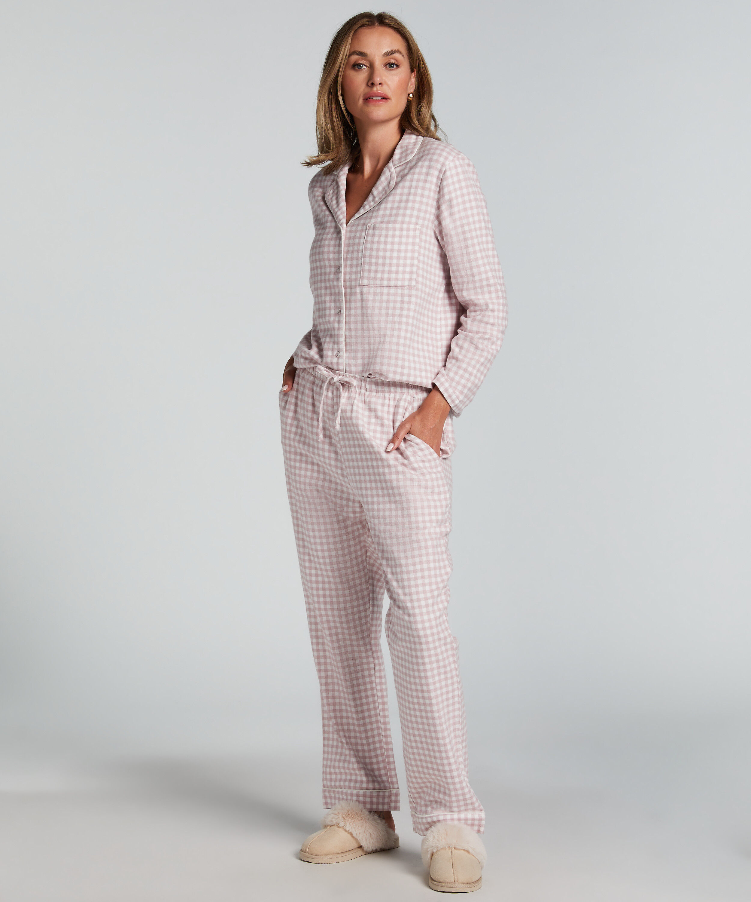 Pyjamasbyxori flanell, Lila