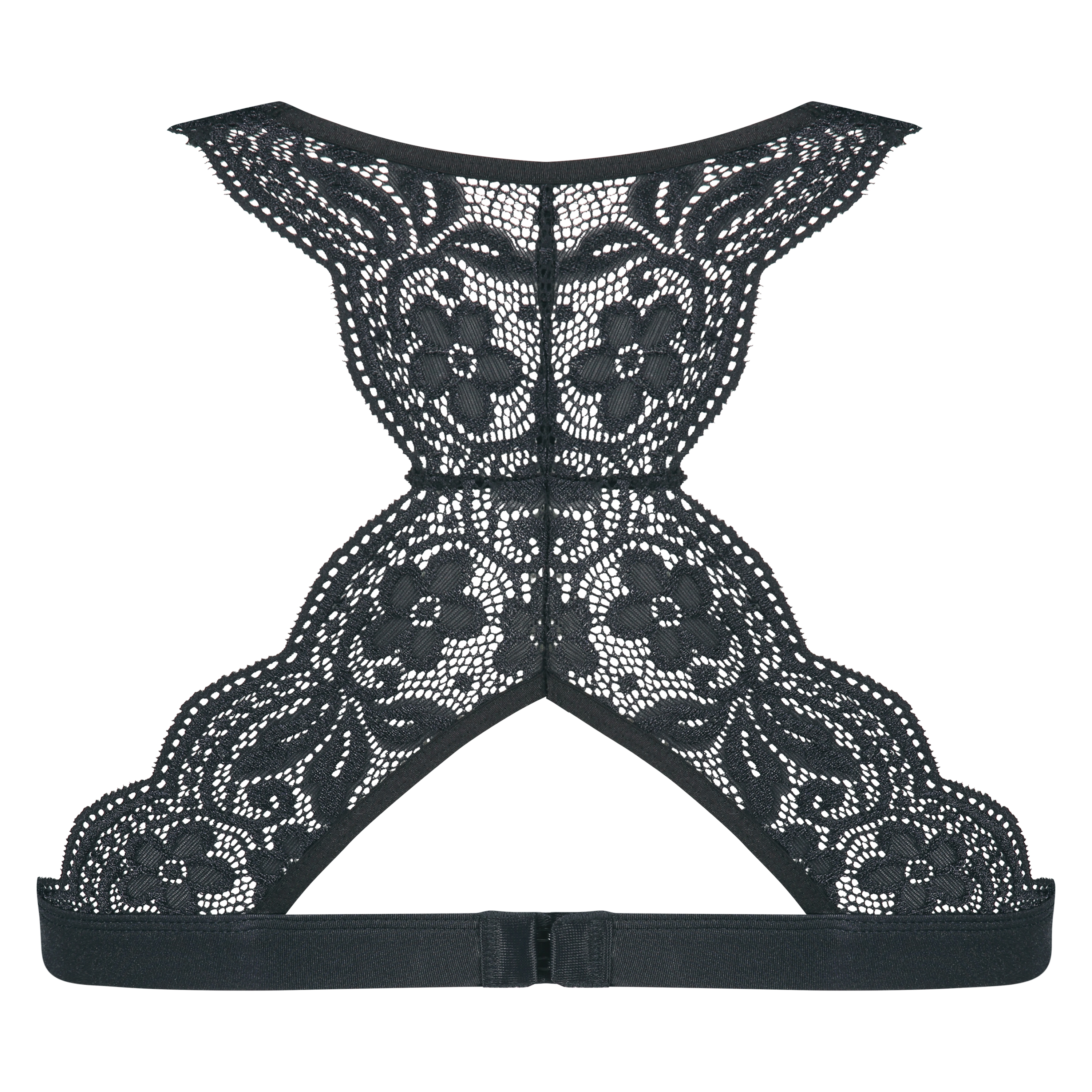 Halter-racerback bralette, Svart, main