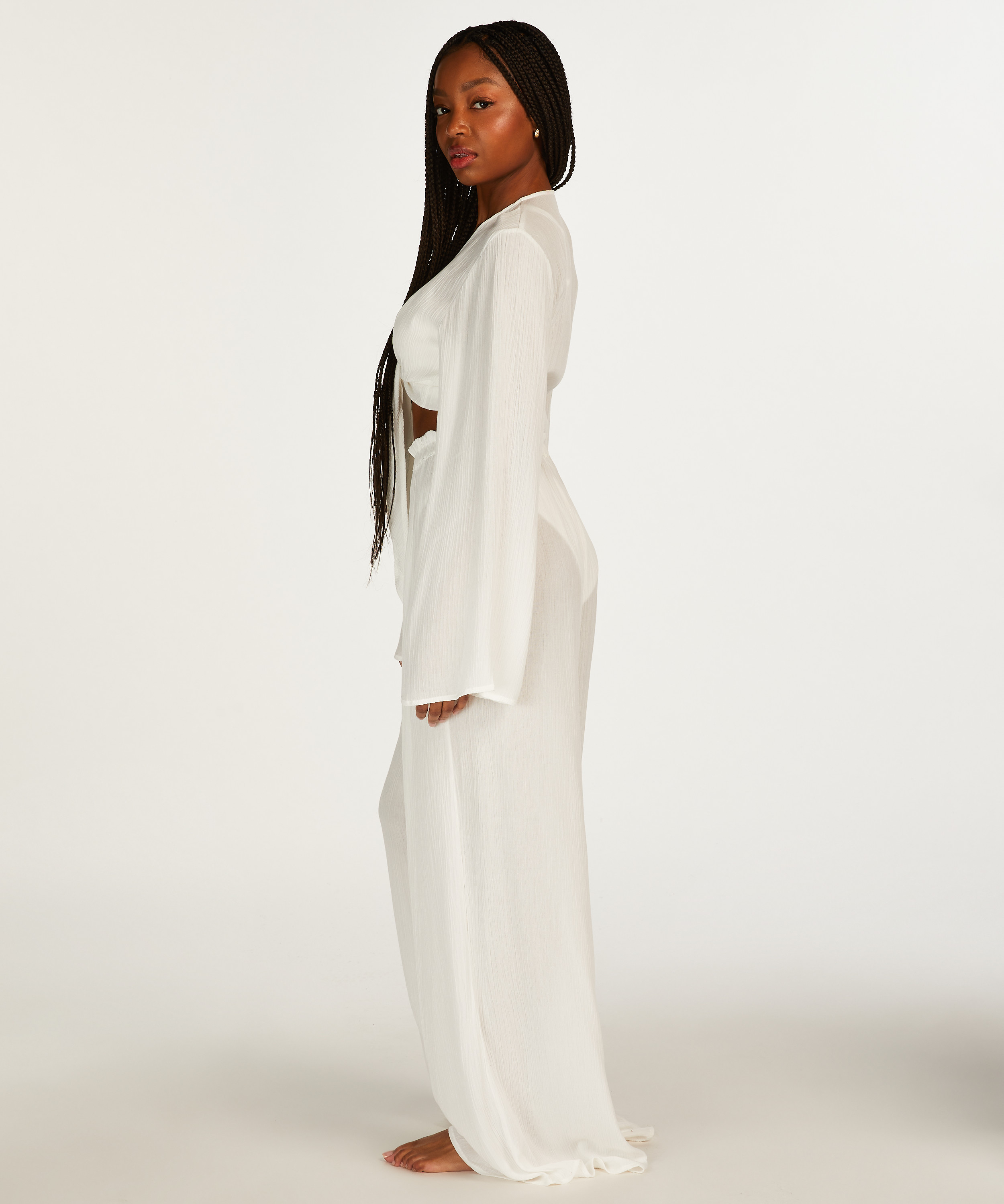 L&aring;ng&auml;rmad topp Knot, Vit, main