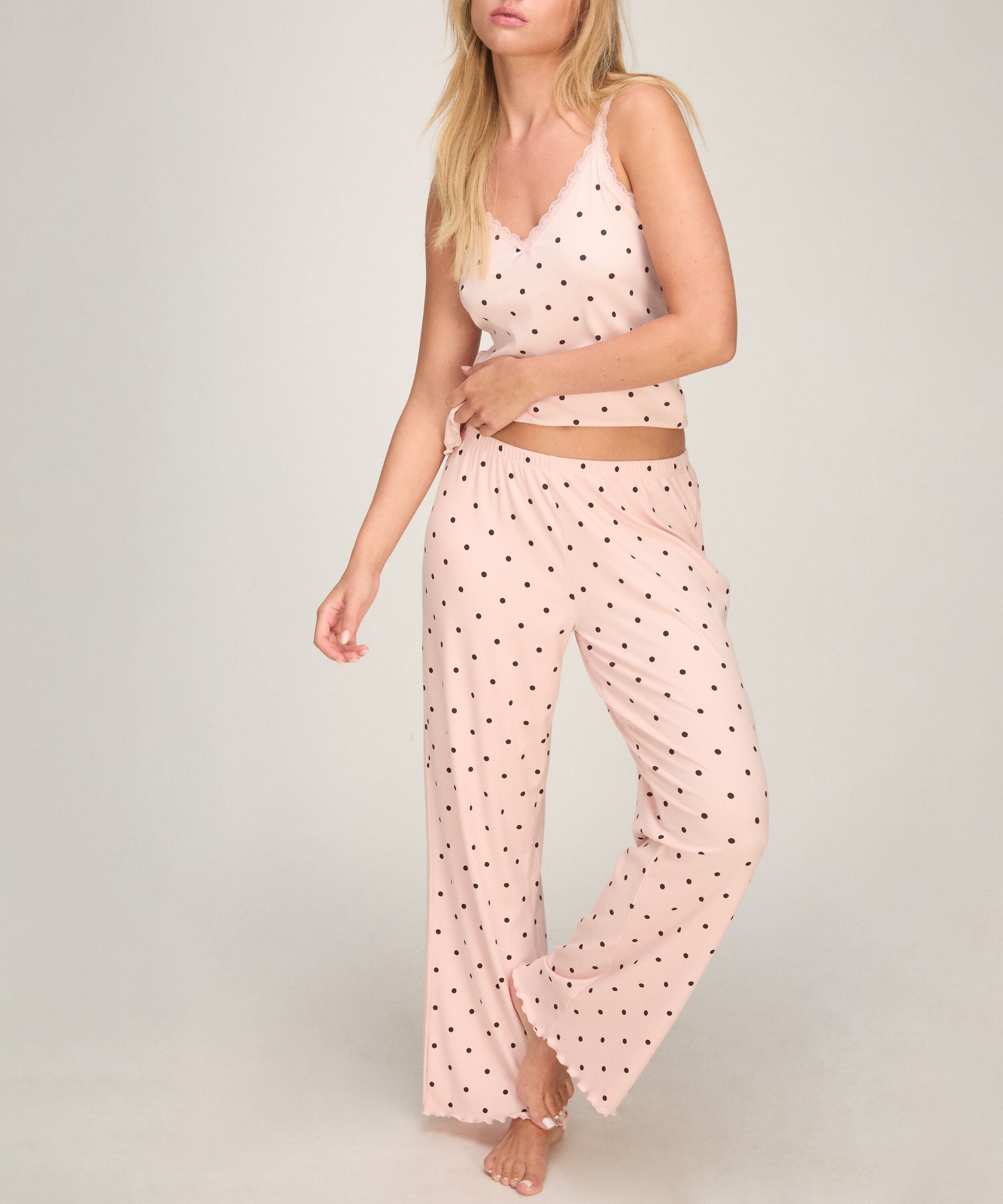 Pyjamasbyxor Jersey, Rosa