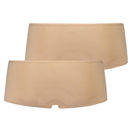 2-pack boxertrosor Kim Cotton, Beige
