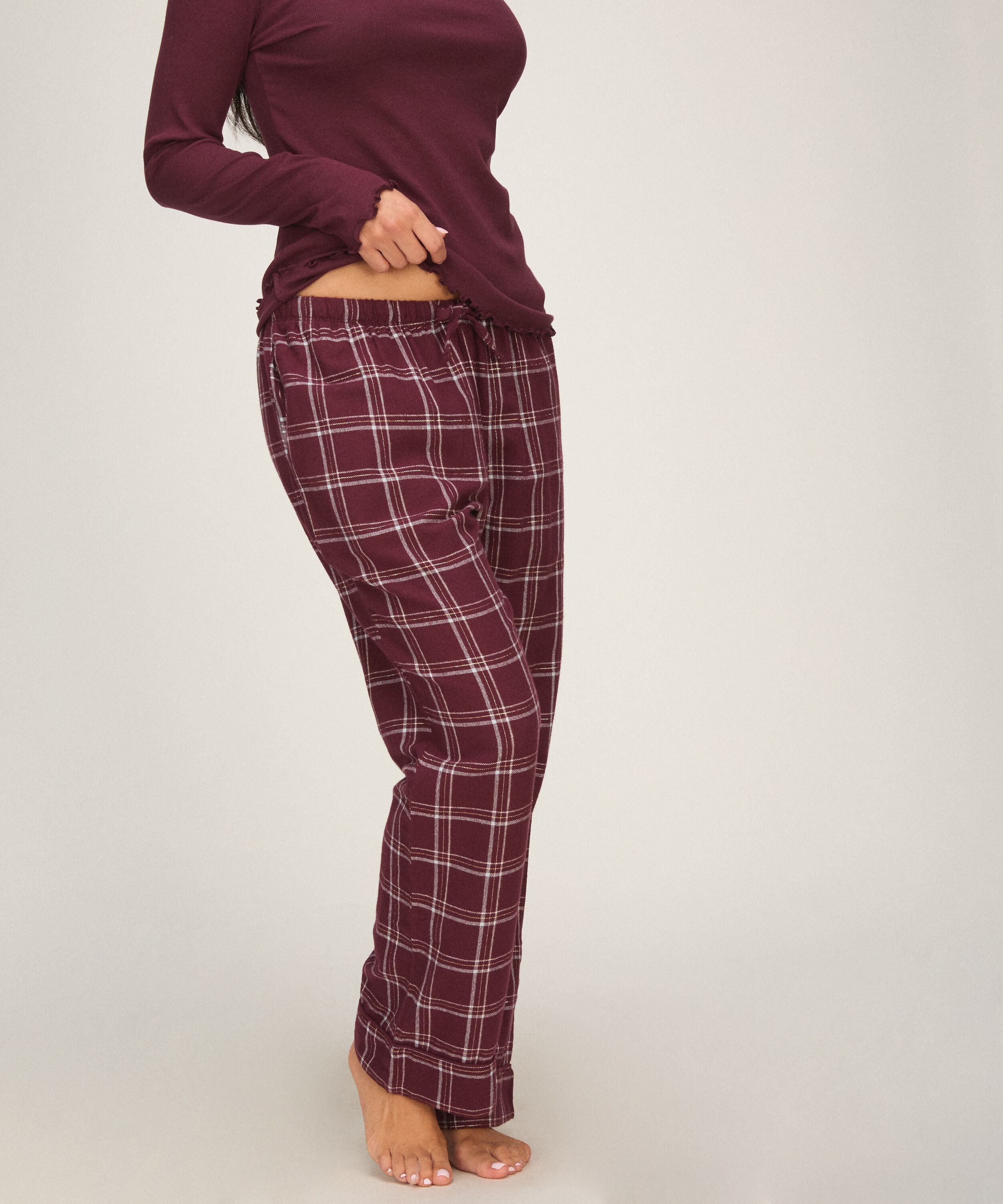 Pyjamasbyxori flanell
