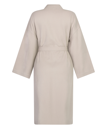 Morgonrock Waffle, Beige