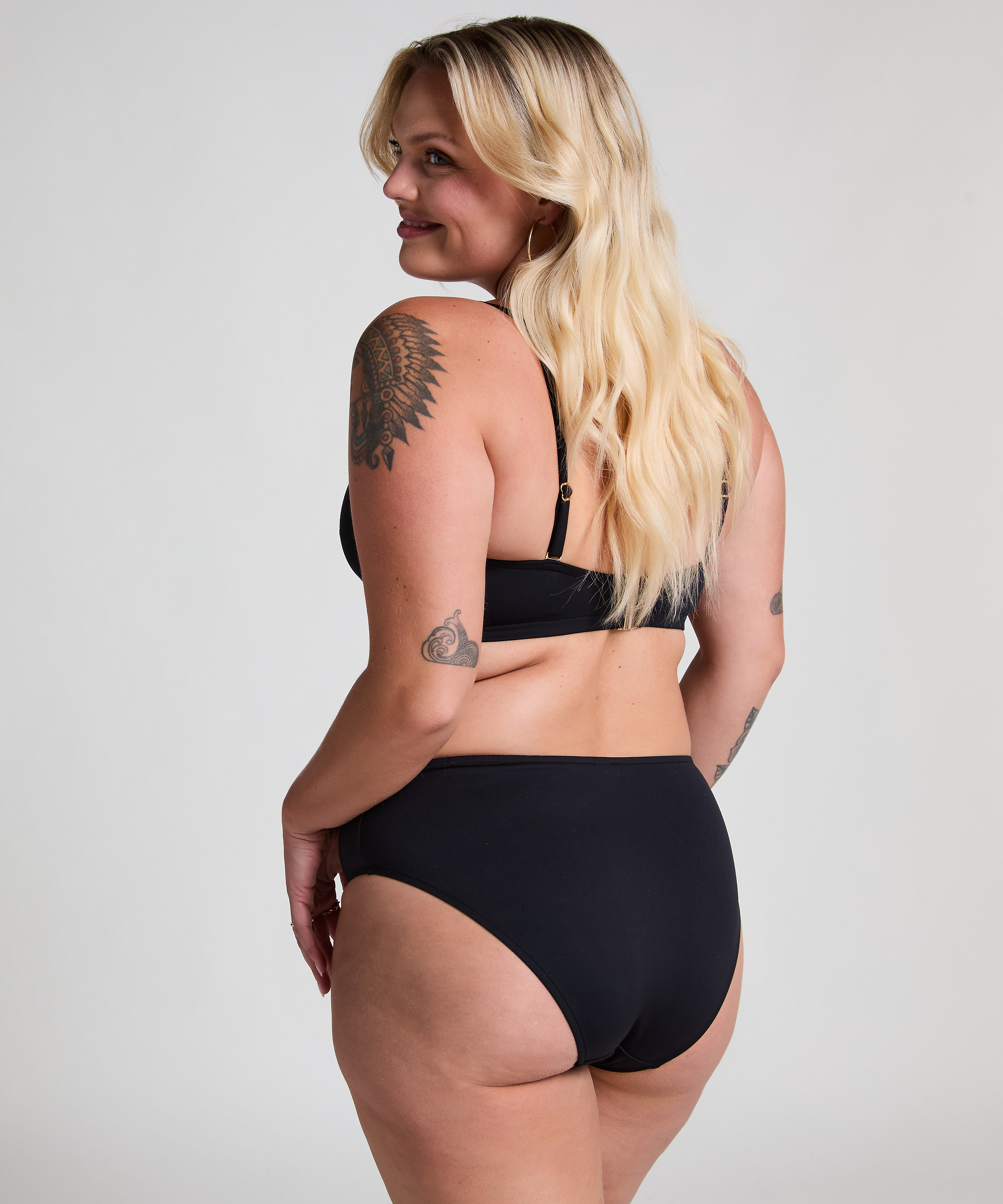 Rio bikiniunderdel i neopren, Svart, main