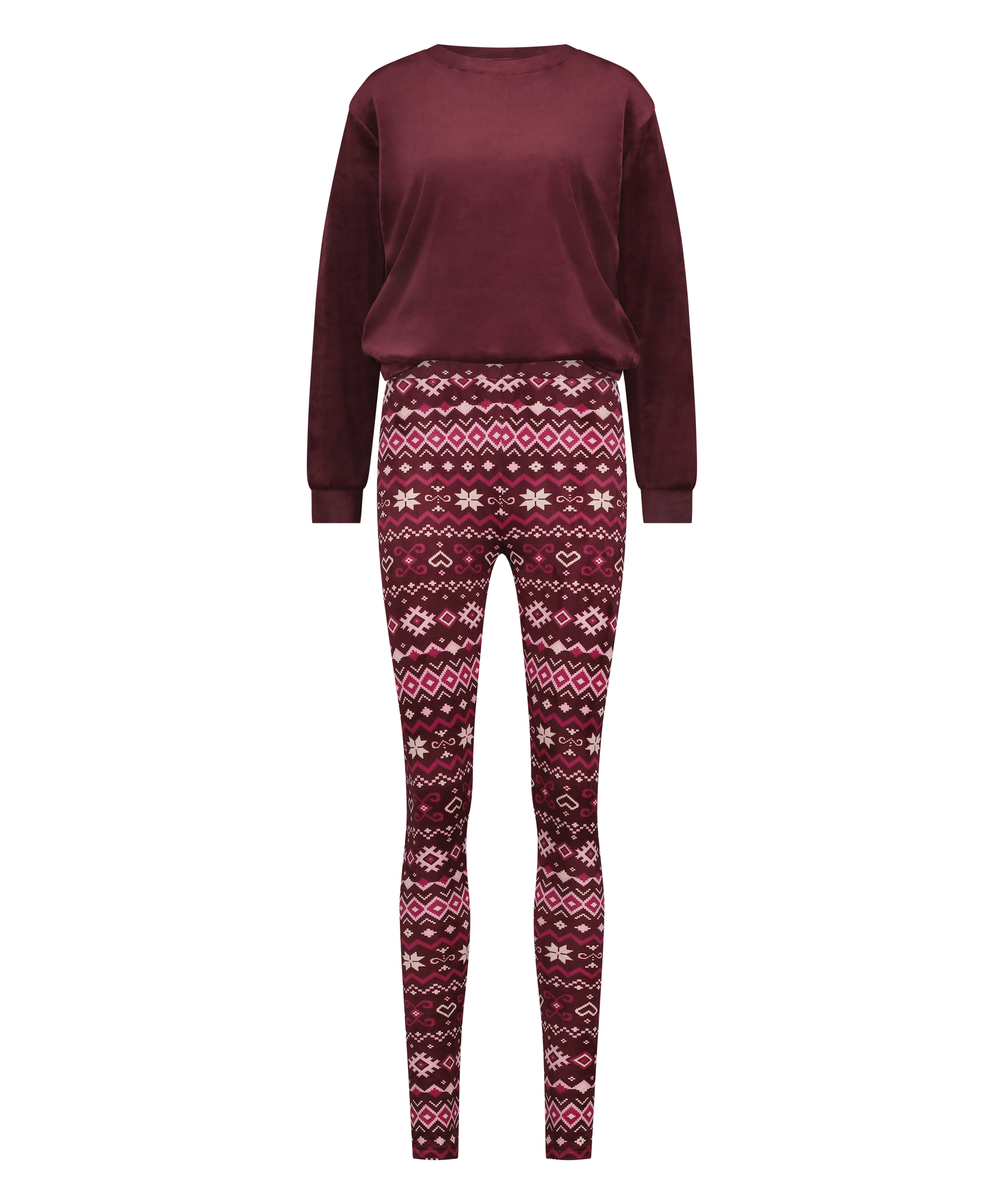 Pyjamaset med väska, röd, main