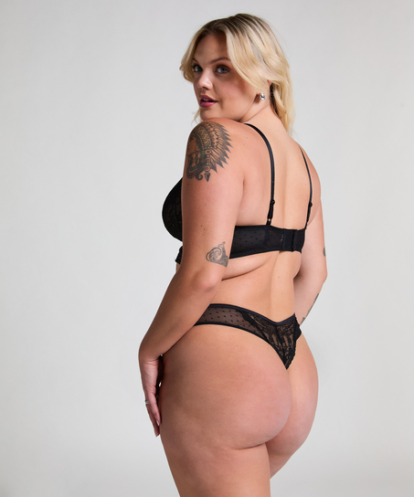 Juliette stringtrosa, Svart