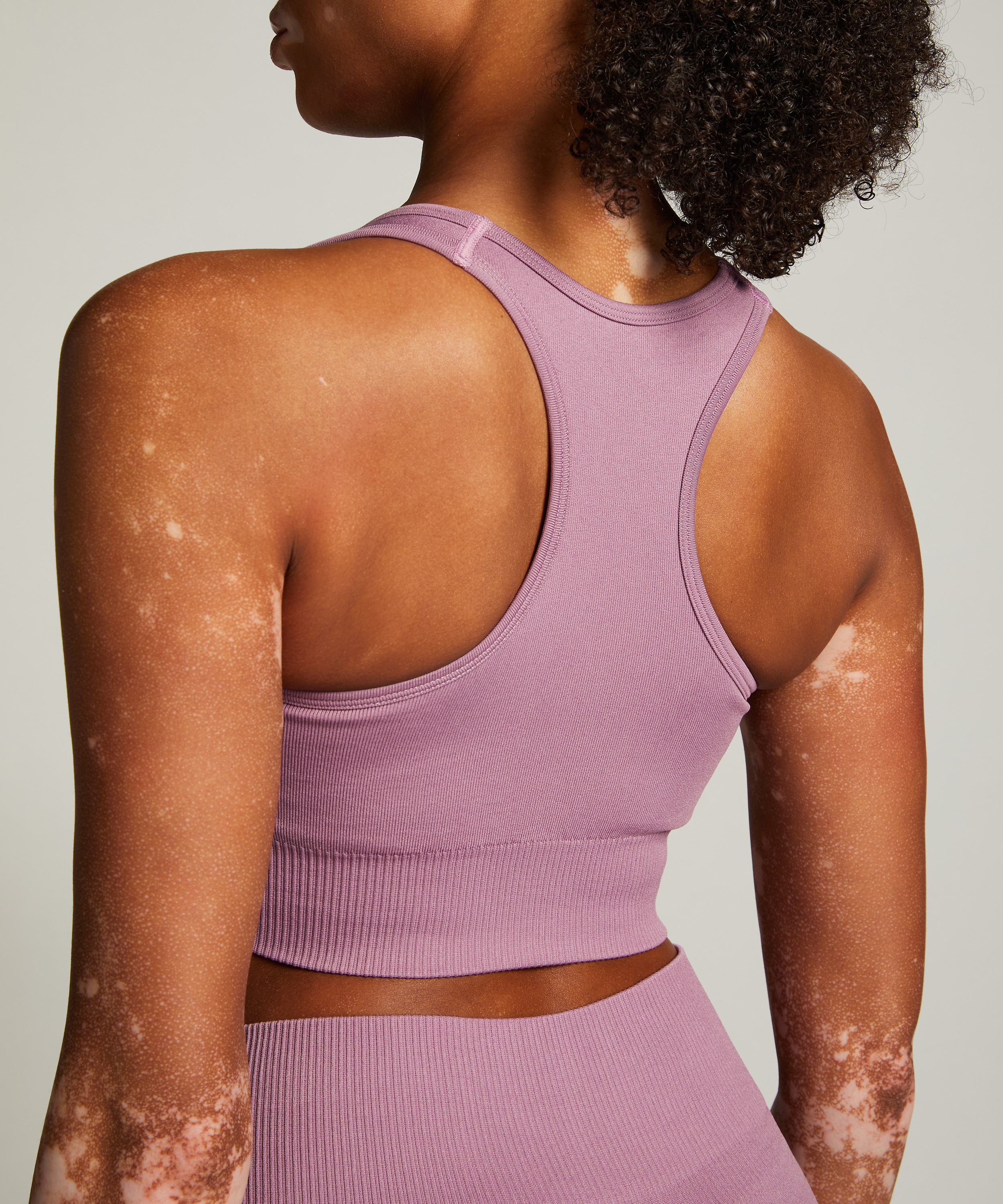 HKMX sömlös sport-bh, Lila, main