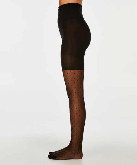 20 Denier shaping-strumpbyxor, Svart