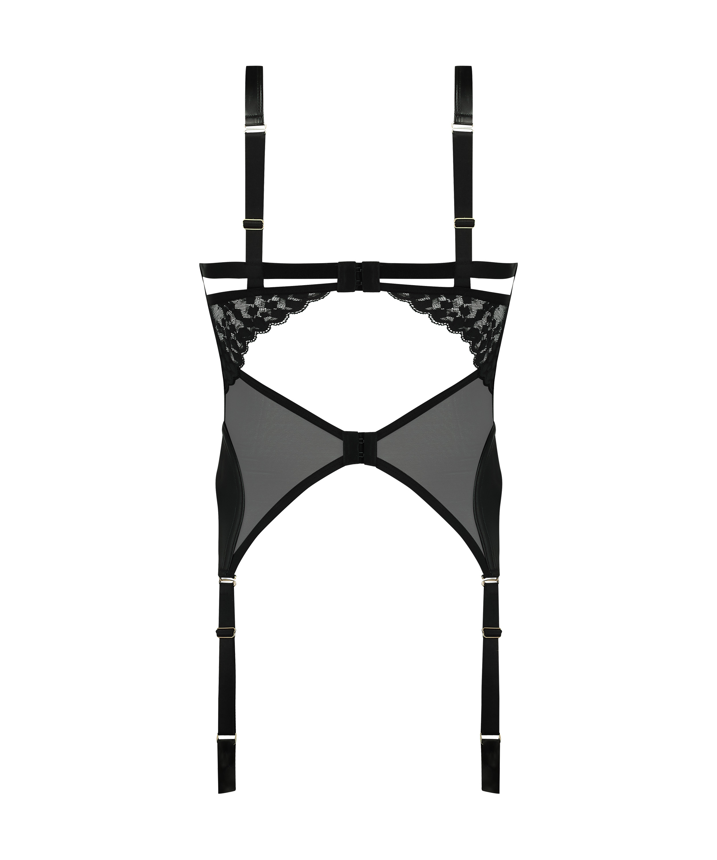 Bustier Desire, Svart, main
