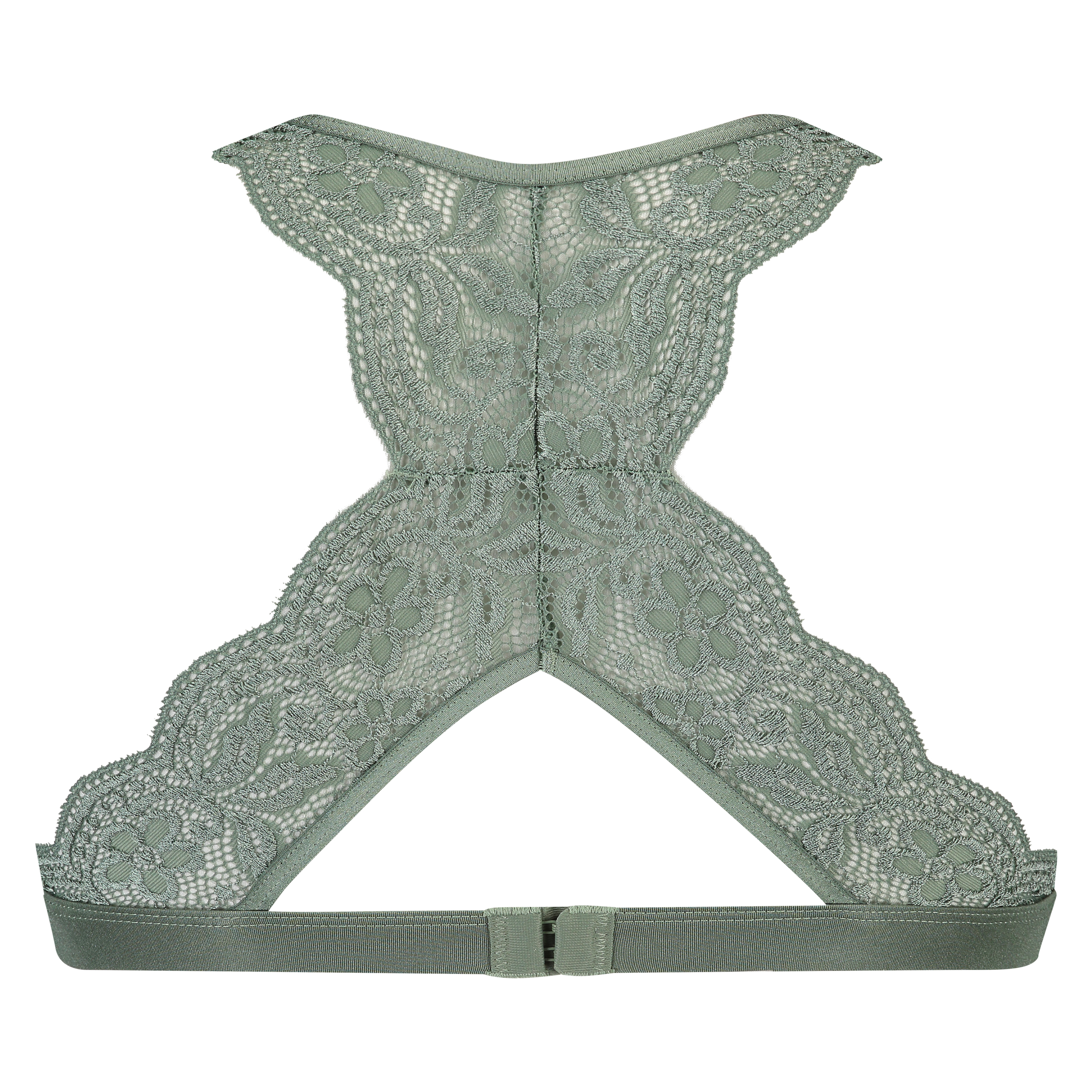 Halter-racerback bralette, Grön, main