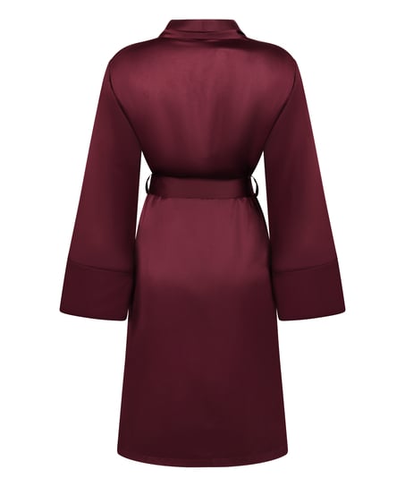 Badrock av satinfleece, Lila