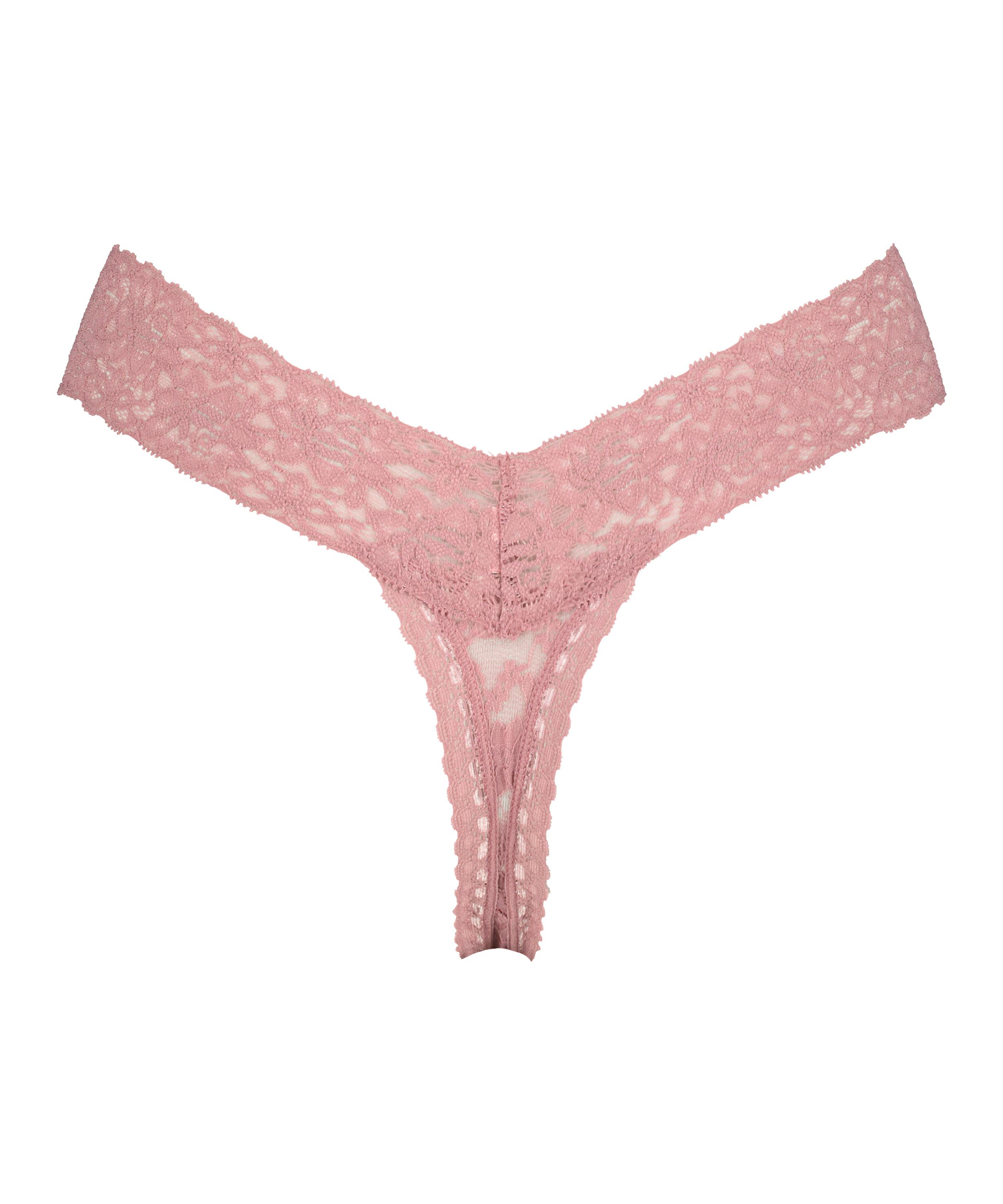 Extra låg stringtrosa V-shape, Lila, main