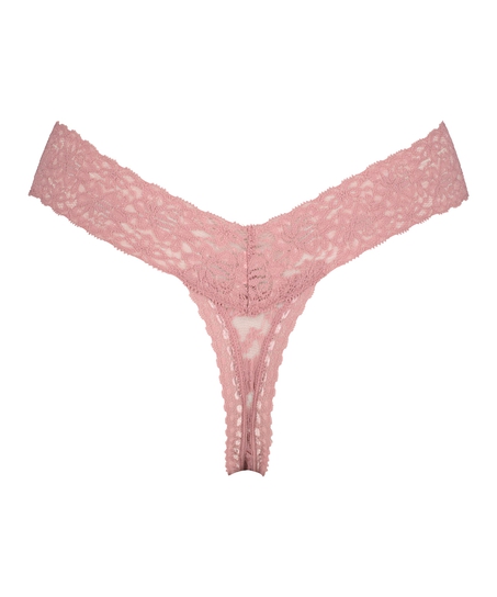 Extra låg stringtrosa V-shape, Lila