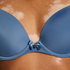 Formpressad bygel-bh Plunge, Blå
