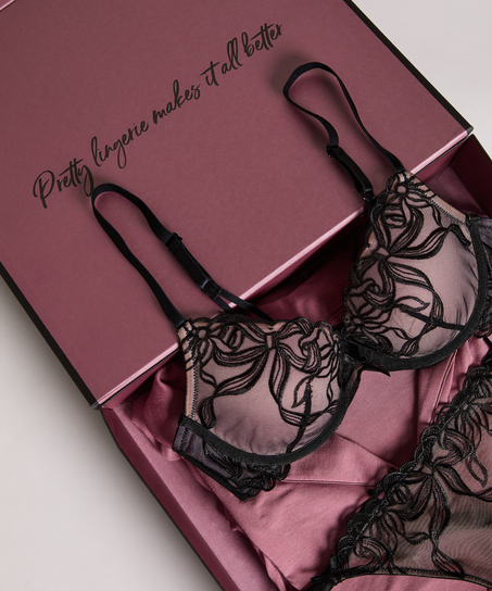 Lyxig presentask Large, Svart