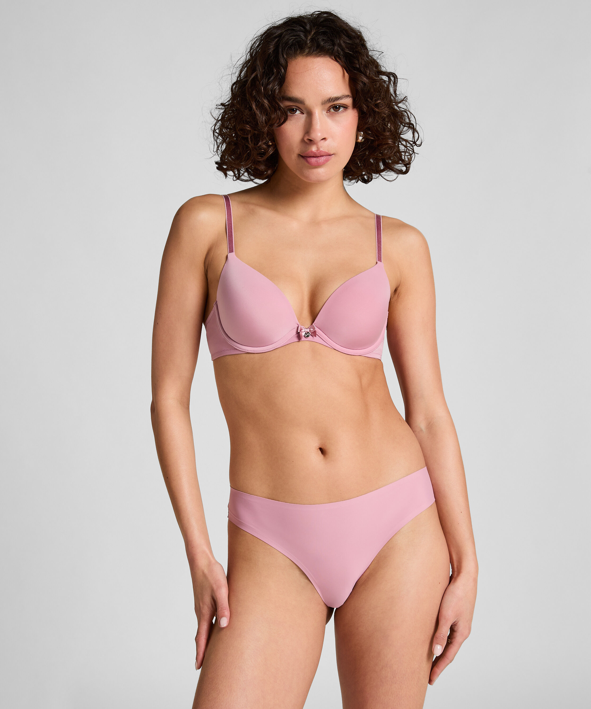 Brazilian-trosa Invisible Lace Back, Rosa
