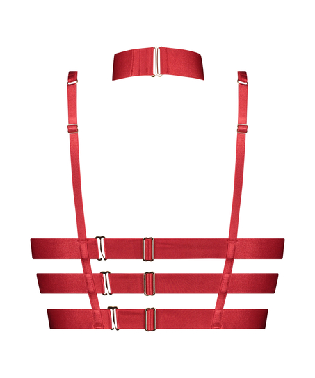 Icke-formpressad longline-bh med bygel Clementine, Röd