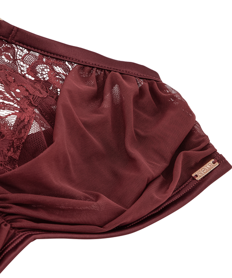 Icke-formpressad bygel-bh Zoe, Röd