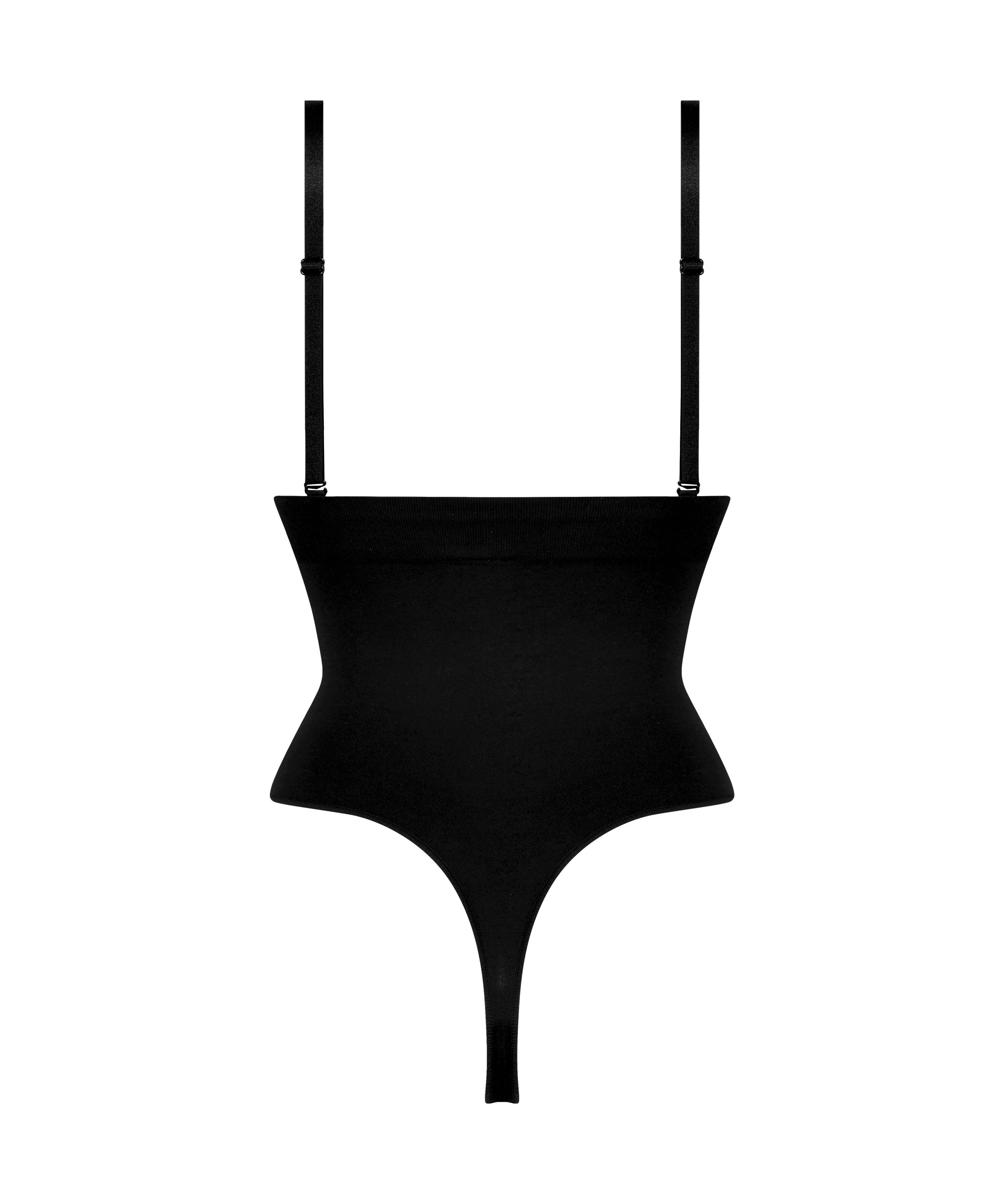 S&ouml;ml&ouml;s f&ouml;rb&auml;ttrande stringtrosa med h&ouml;g midja, Svart, main