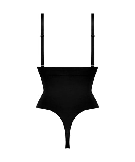 S&ouml;ml&ouml;s f&ouml;rb&auml;ttrande stringtrosa med h&ouml;g midja, Svart