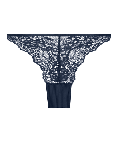 Högt skuren brazilian-trosa Kaiden, Blå