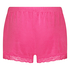 Velour- och spetsshort, Rosa