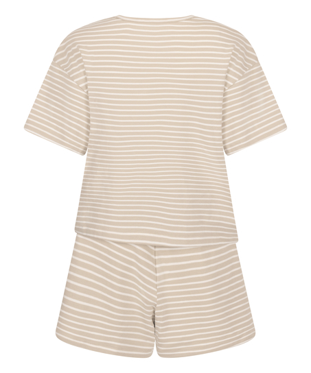 Pyjamasset Jersey, Beige