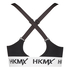 HKMX The Crop Logo sportbehå nivå 1, Svart