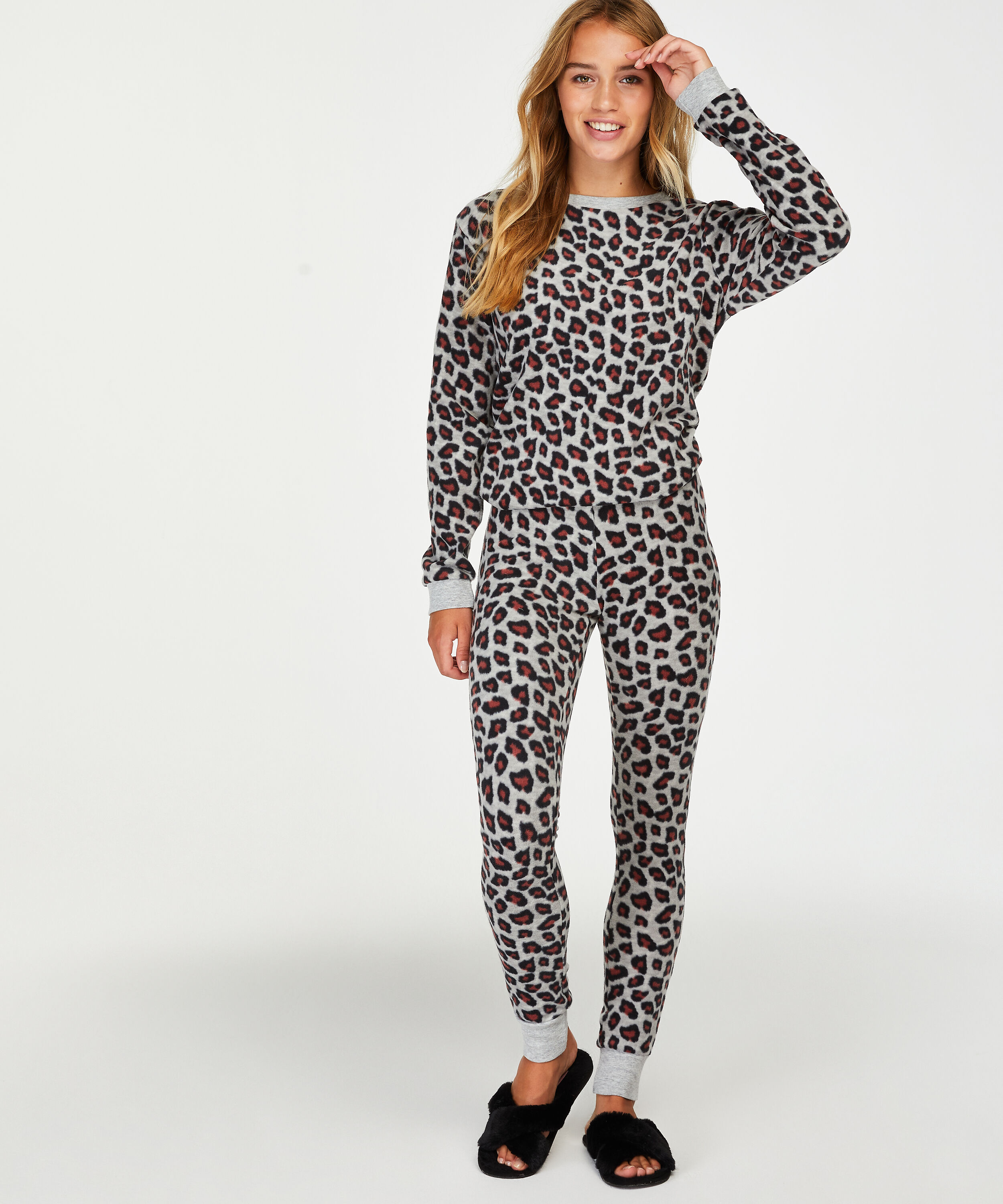 Leggings i mikofiber, Gr&aring;