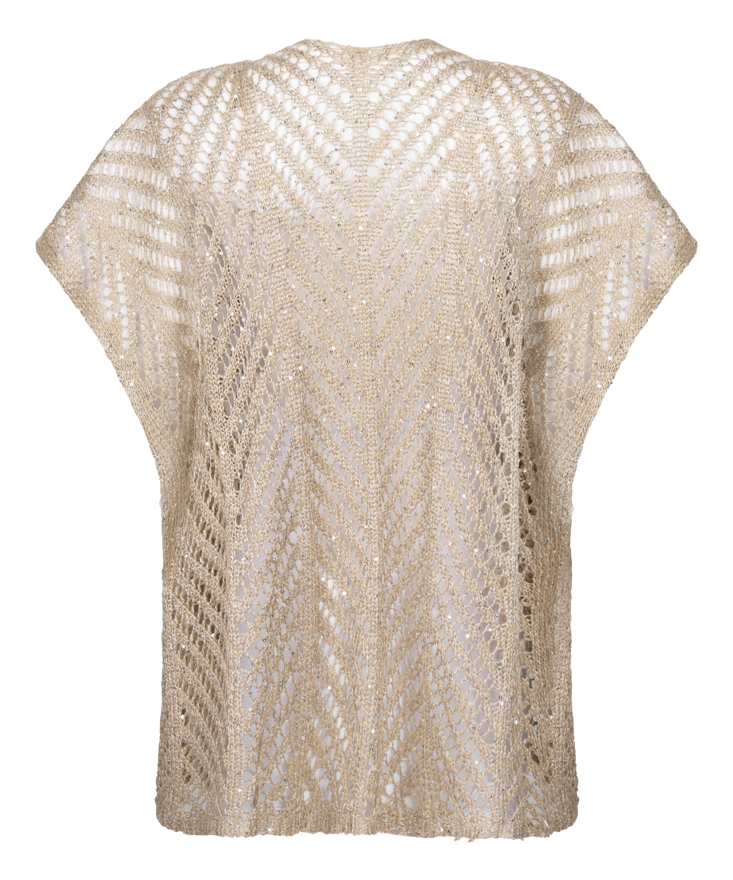 Strandkaftan med paljetter, Beige, main