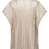 Strandkaftan med paljetter, Beige