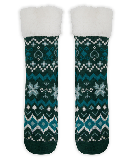 ﻿Stövelstrumpor, grön