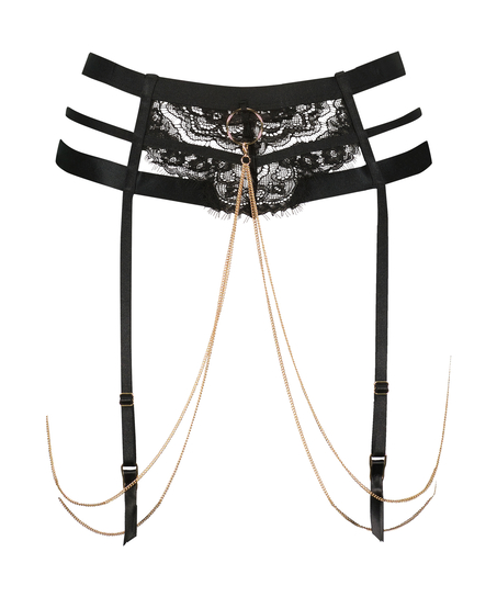 Private Talluhla strumpebandsh&aring;llare, Svart