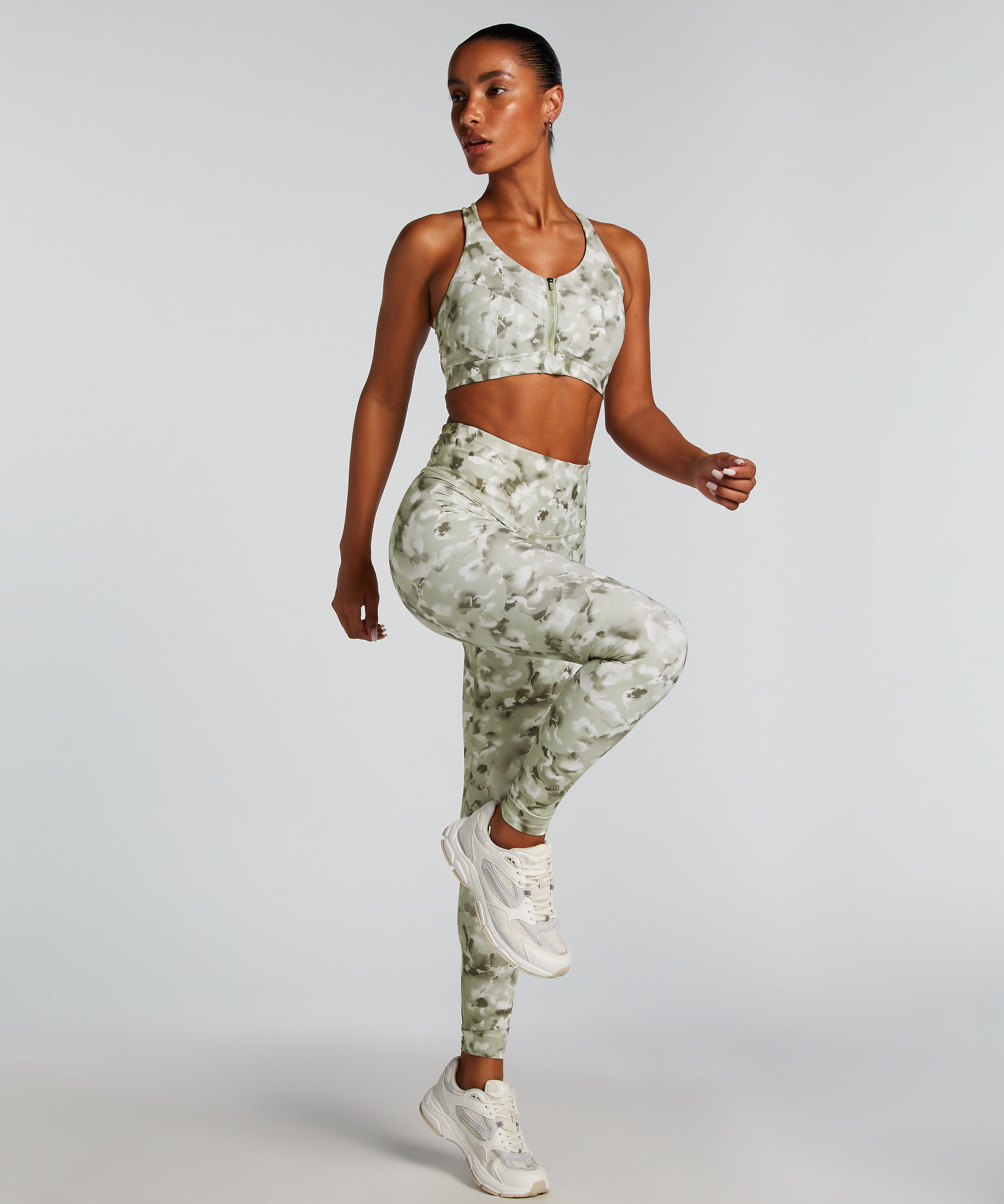 HKMX Leggings med hög midja, Grön