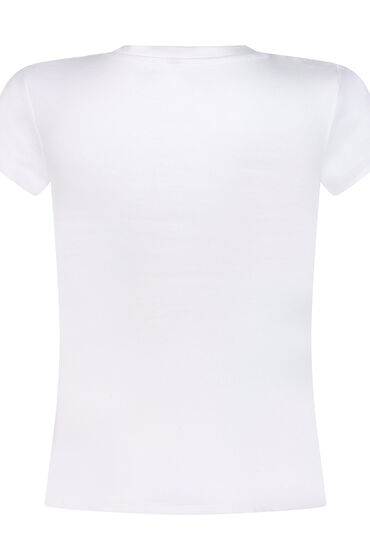 Hunkemöller Kortärmad pyjamastopp Rib Crew Neck dam – bild 2