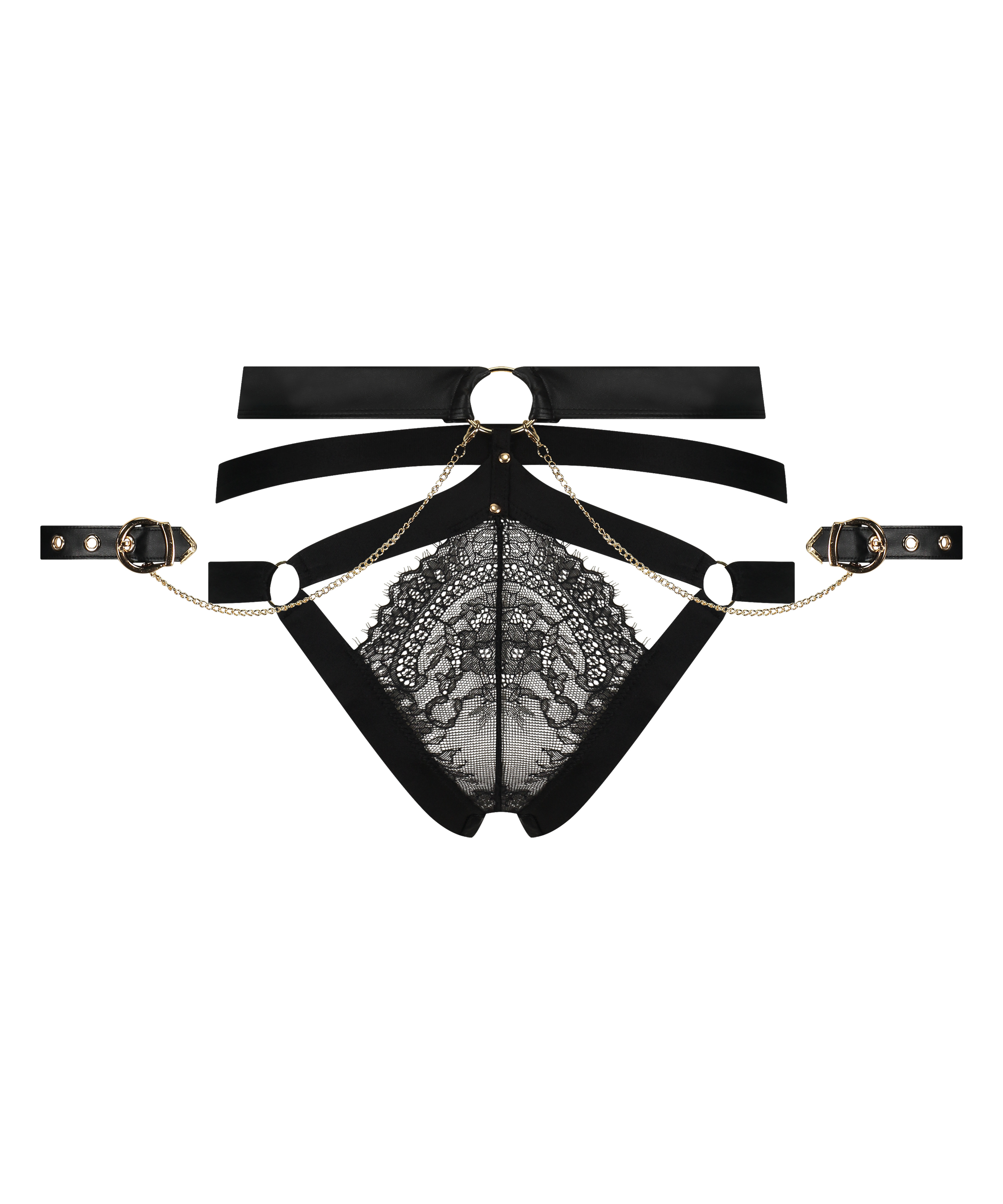 Högt skuren braziliantrosa Faye, Svart, main