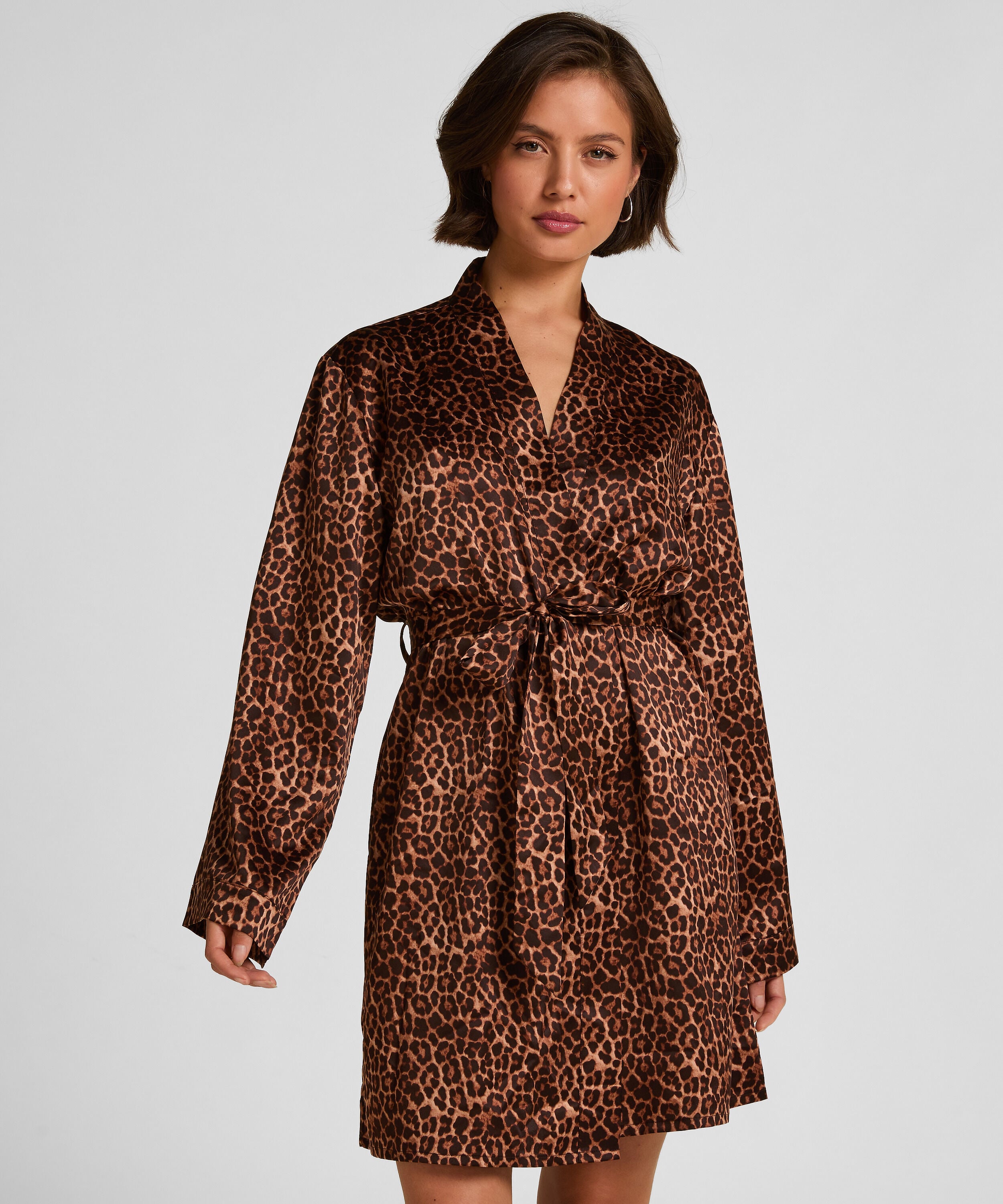 Kimono Satin, Svart