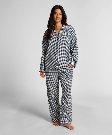 Pyjamastopp Flanel Essentials, Blå